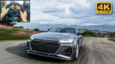 2021 Audi Rs7 Sportbacknew Engine Swap Sound Forza Horizon 5 Free Roam Logitech G29