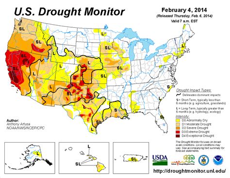 Drought Monitor Map Of Us United States Map