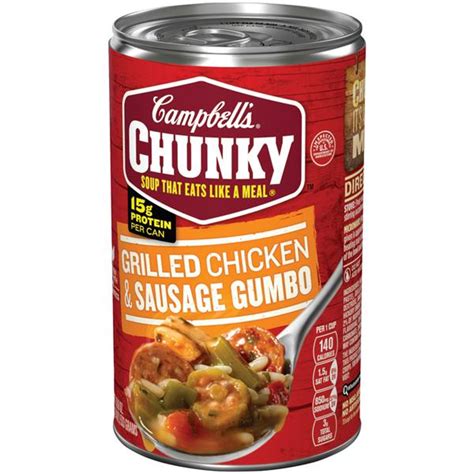 Campbells Chunky Grilled Chicken And Sausage Gumbo Soup Hy Vee Aisles Online Grocery Shopping