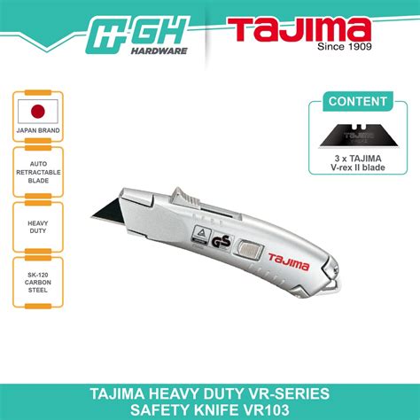 GH HARDWARE TAJIMA Heavy Duty VR Series Safety Knife VR103 VRB2