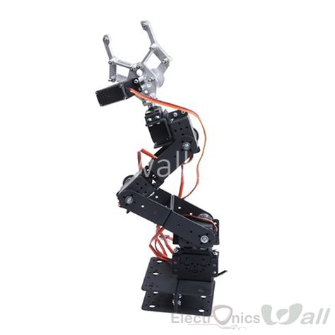 Ewall 6 DOF 3D Rotating Metal Mechanical Manipulator Robot Arm Kit