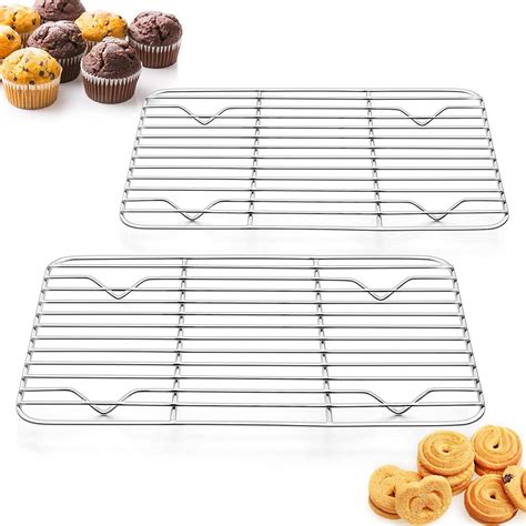 Topboutique Cooling Rack Pack Of 2 Stainless Steel Small Cooking Rack