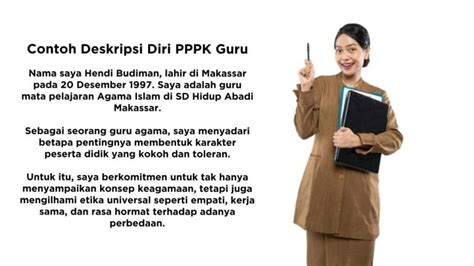 Contoh Deskripsi Diri Pppk Guru Sd Smp Sma Yang Menarik