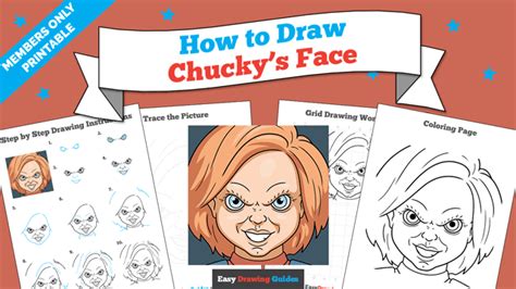 How To Draw Chucky S Face Really Easy Drawing Tutorial