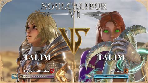 Soulcalibur Vi Theundeaddaedra Talim Vs Amesang Talim Xbox