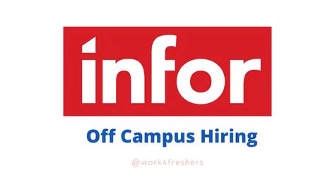 Infor Off Campus Hiring Fresher For Associate Software Developer