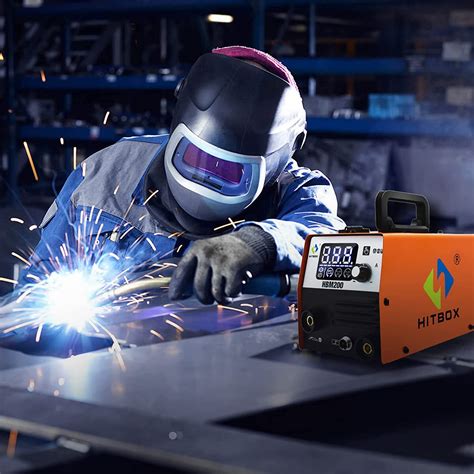 Hitbox 200a 240v Mini Mig Welder Flux Core Welder Mig Arc 2 In 1