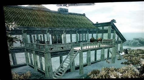 Skyrim - Windstad Manor armory wing, porch view. | House styles, Manor, Mansions