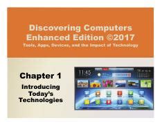 CCN2041 Lec1 Ch01 Pdf Discovering Computers Enhanced Edition 2017