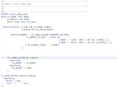 Abap Managed Database Procedures With Select Options