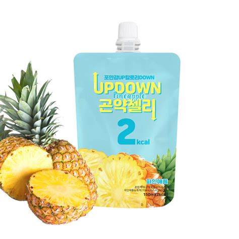 티타임고려 업다운 곤약젤리 파인애플 150ml 1팩 위시버킷