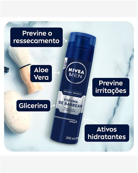 Riachuelo Kit Original Nivea Espuma De Barbear Loção Pós Barba