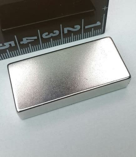 Iman Rectangular Neodimio Potente Y Grande 46x21x10mm 45n Cuotas Sin