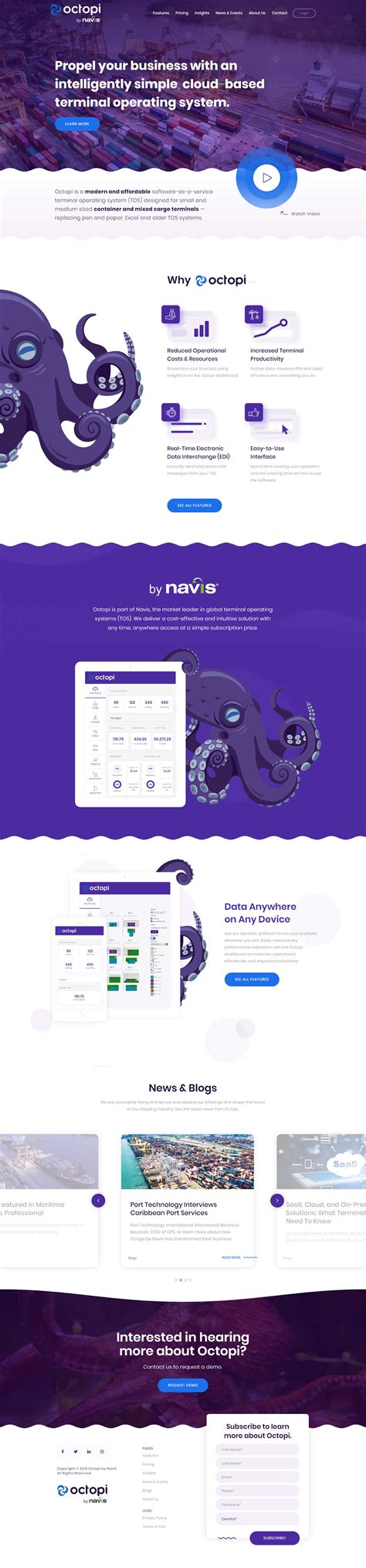 OCTOPi - by NAVIS | Web Design & Development, Webflow on Behance