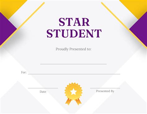 Student Certificates Of Appreciation Free And Customizable Designs