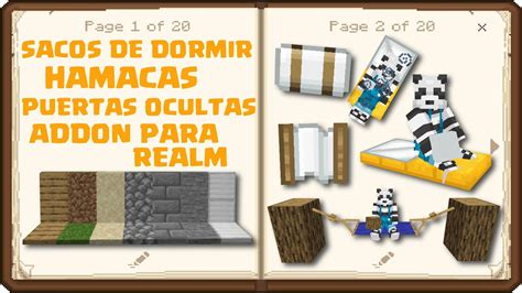 Addon De Hamacas Sacos De Dormir Y Puertas Ocultas Para Realm