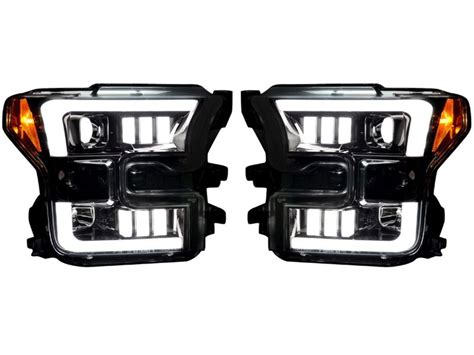 Recon Smoked Black Drl Projector Headlights Bkc Realtruck