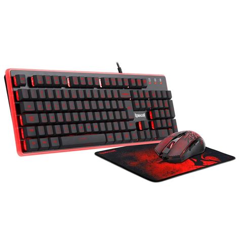 Kit Gamer Redragon Teclado Mouse Mousepad S Audiotec