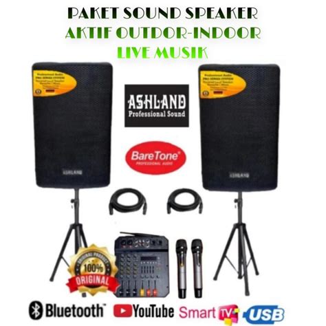 Jual PAKET SOUNDSYSTEM OUTDOR INDOOR SPEAKER BARETONE ASHLAND 10 IN