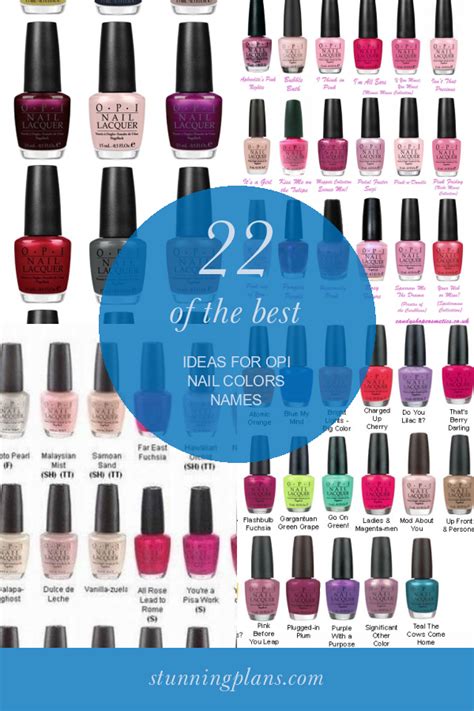 22 Of the Best Ideas for Opi Nail Colors Names - Home, Family, Style ...