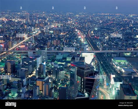 Night View Of Nagoya, Aichi, Japan Stock Photo - Alamy