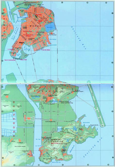 Large detailed road map of Macao | Macau | Asia | Mapsland | Maps of ...