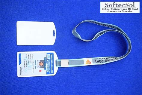 ID Card With Multicolor Satin Lanyard Supplier