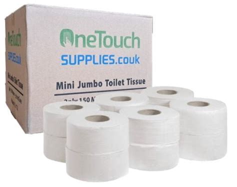 Mini Jumbo Toilet Rolls 2 Ply 150m 12 Pack With 60mm Core