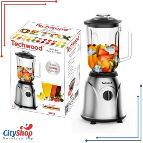 Super Blender Inox W Techwood Cityshop Tunisie