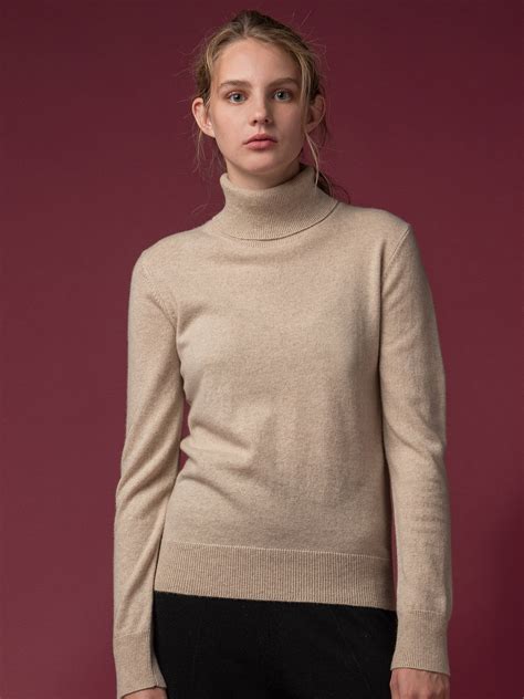 Pure Cashmere Nyc Turtleneck Sweater Oatmeal Garmentory