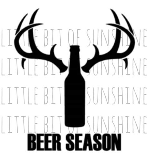 Beer Season Hunting Drinking Png Svg Cut File Silhouette Cut Etsy