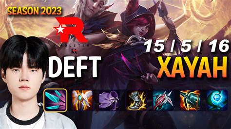 Kt Deft Xayah Vs Kai Sa Adc Patch Kr Ranked Youtube