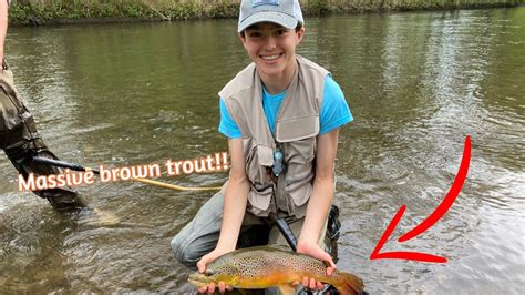 Fly Fishing A Pennsylvania River For Huge Brown Trout YouTube