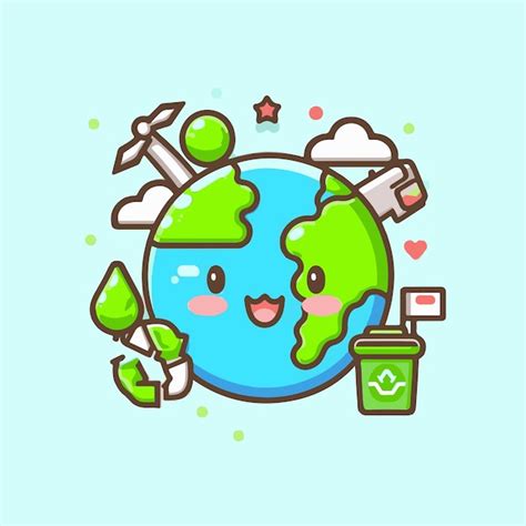 Ilustración De Educación Ambiental Del Mundo Vectorial Libre Vector