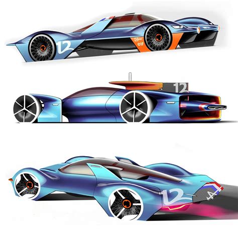 Alpine Vision Gran Turismo Concept Design Sketches By Joe Reeve Car