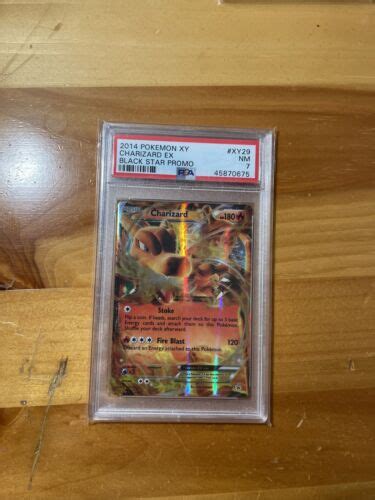 2014 POKEMON XY BLACK STAR PROMO CHARIZARD EX XY29 PSA 7 NEAR MINT