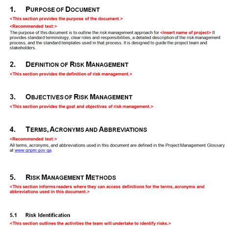 15+ Official Risk Management Plan Templates [Word & Excel] - Templates Show