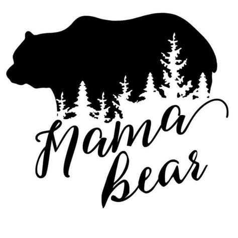 Pin By Sheena Spears On Cricut Ideas Bear Decal Mama Bear Decal