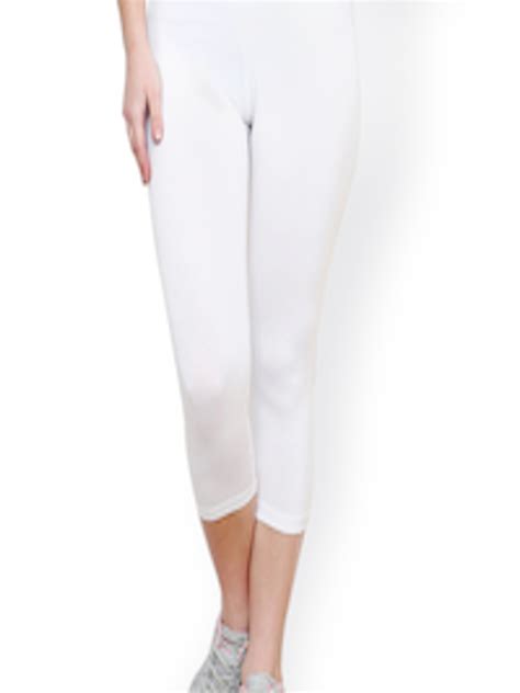 Buy Softrose White Tight Fit Capris Capris For Women 1164592 Myntra