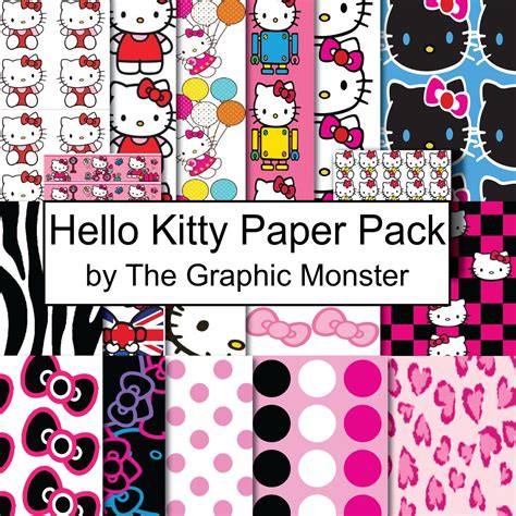 Hello Kitty Scrapbook Paper Hello Kitty By Thegraphicmonster