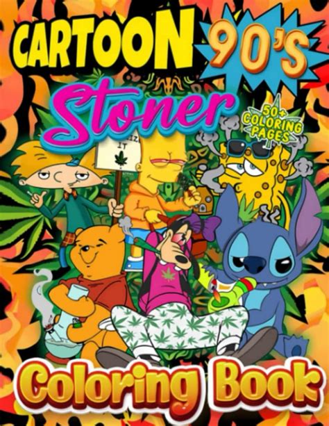 Buy S Cartoon Stoner Coloring Book Funny Trippy Psychedelic Stoner