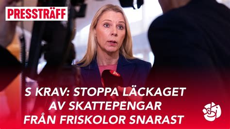 Live S Kr Ver Att Sd Regeringen Stoppar L Ckaget Av Skattepengar Fr N