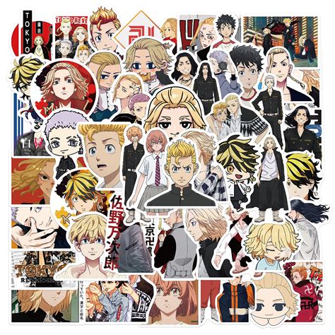 Buy Tokyo Revengers Anime Stickers For Laptop 50pcs Japanese Anime Waterproof Water Bottle