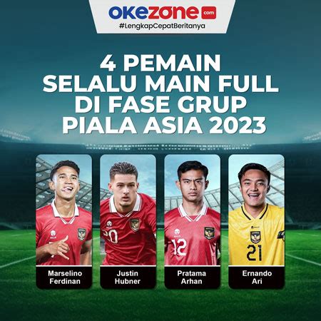 Pemain Timnas Indonesia Selalu Main Full Di Fase Grup Piala Asia