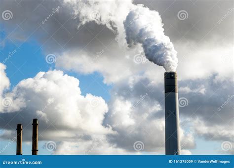 Pollution From Coal Power Plant Royalty Free Stock Photo