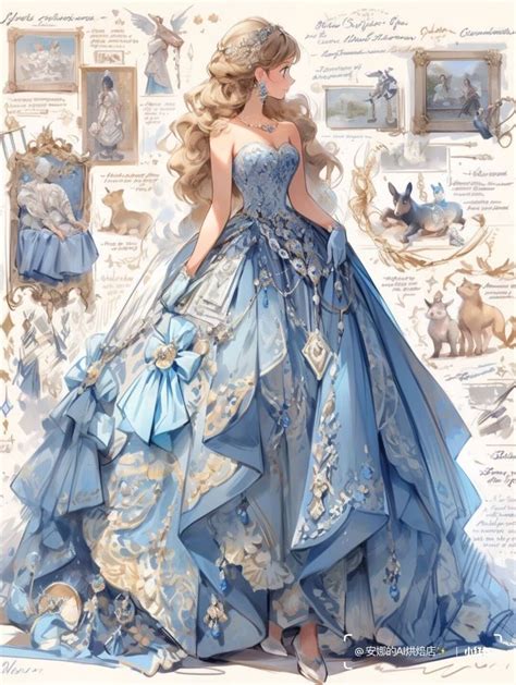 Vintage Manga Anime Dress Oc Fantasy Dress Drawing Fantasy Dress