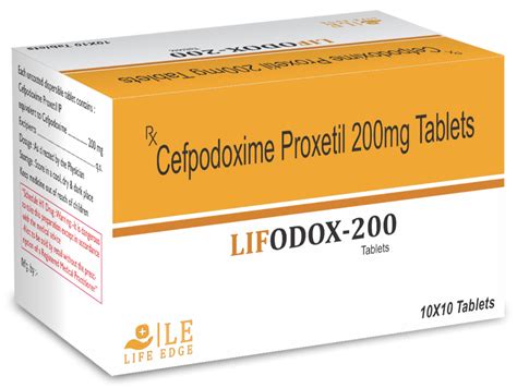 Lifodox 200 Cefpodoxime Proxetil Tablet 200mg At Rs 1153 Box In Pune