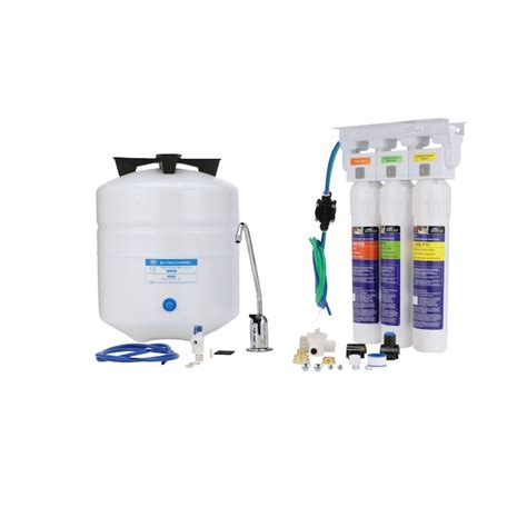 Watts Pure H2o Triple Stage Carbon Block Reverse Osmosis Filtration Under Sink Water Filtration