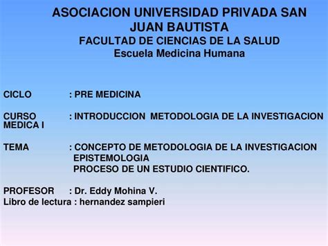 CONCEPTO DE METODOLOGIA DE LA INVESTIGACION EPISTEMOLOGIA PROCESO DE UN