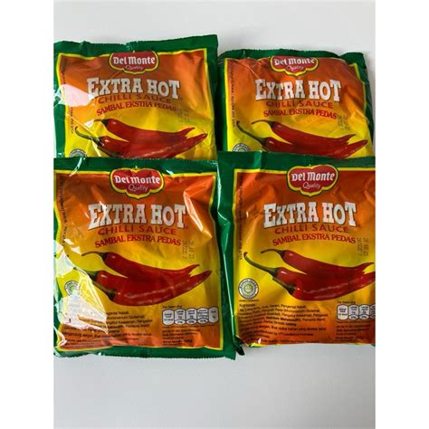 Jual Delmonte Saus Sambal Sachet Extra Hot Isi Pcs Shopee Indonesia